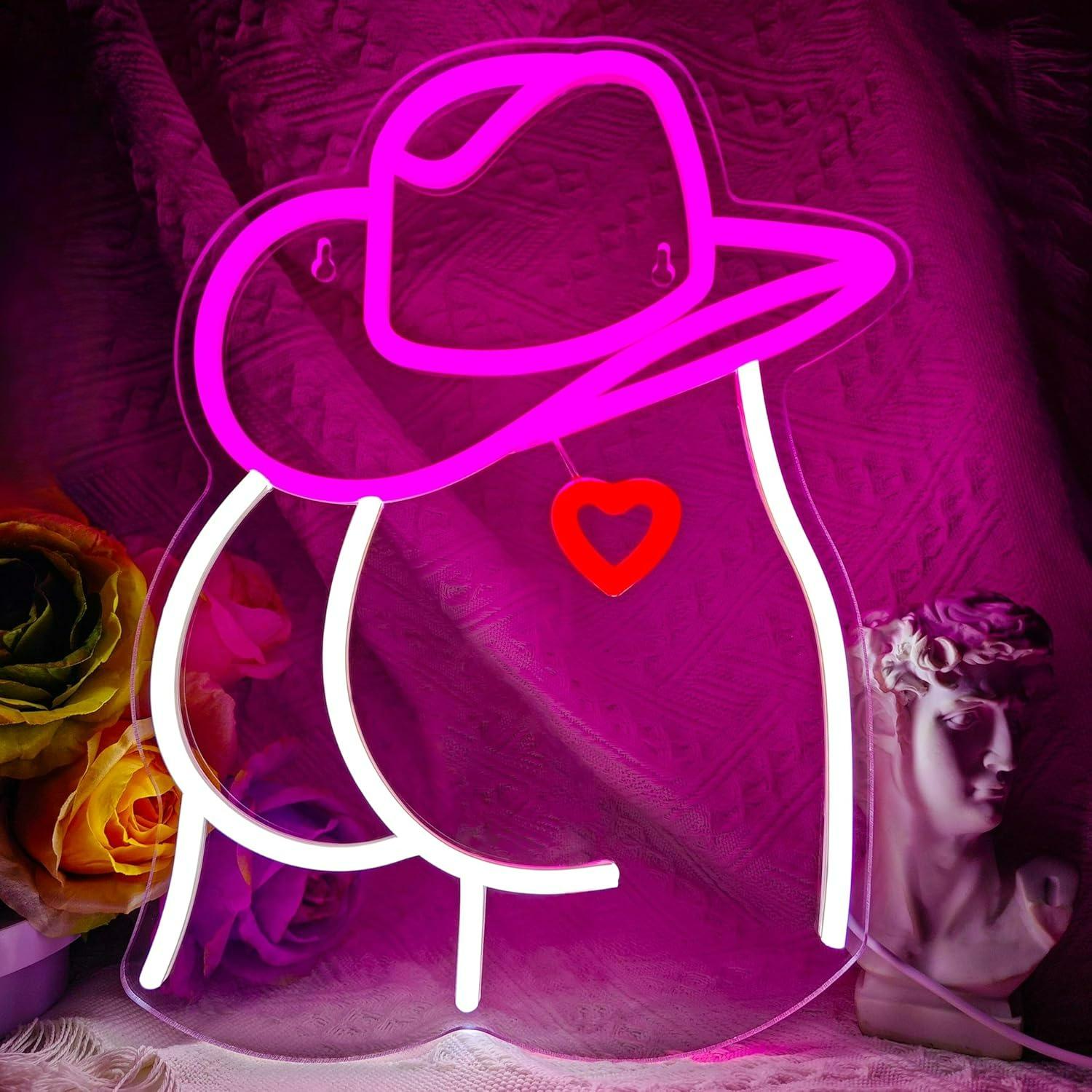 Wedding Led - Cowgirl Neon Sign Dimmable LED Light