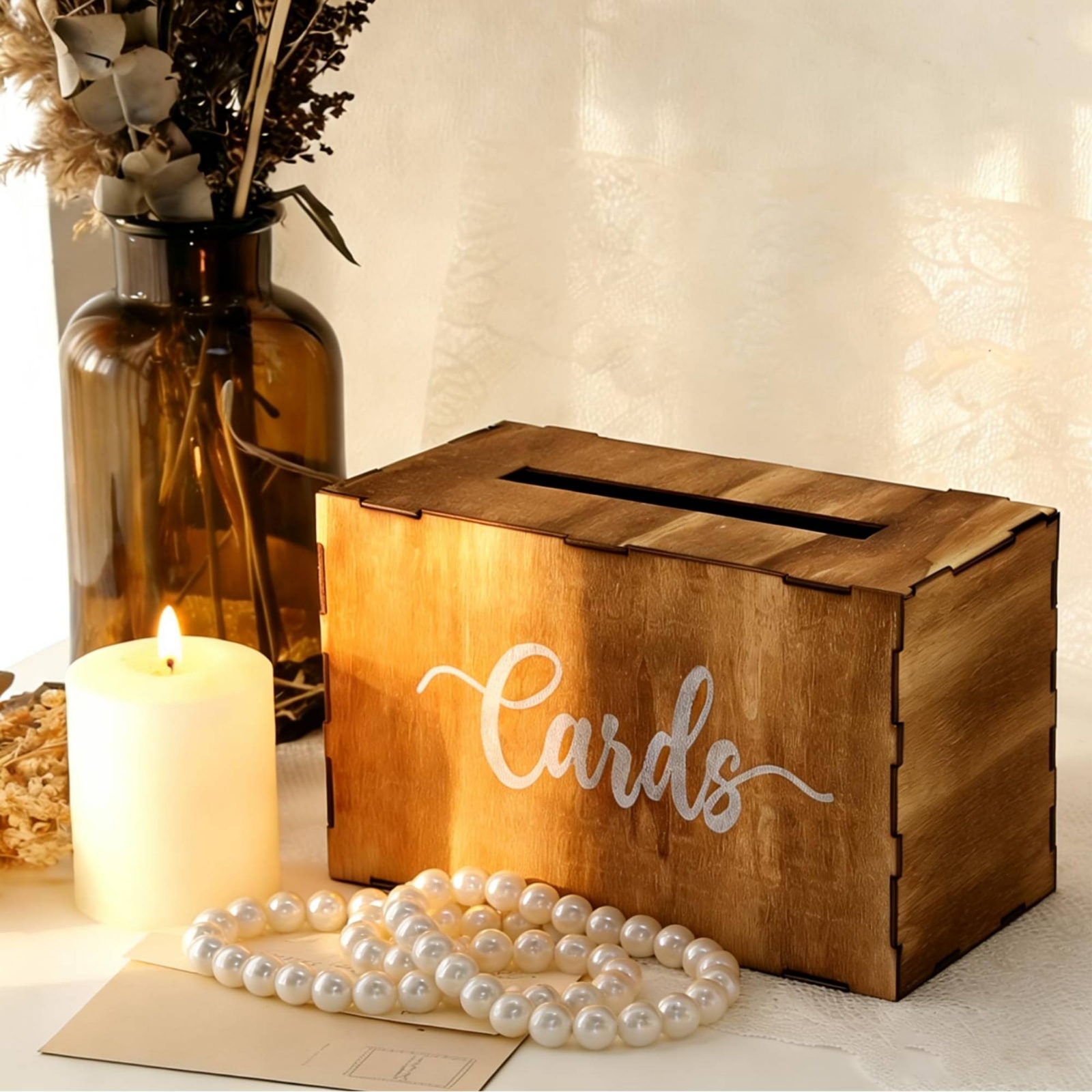 Wooden Card Box Slot Top Weddi - Wedding Supply.Box 리뷰 및 가격