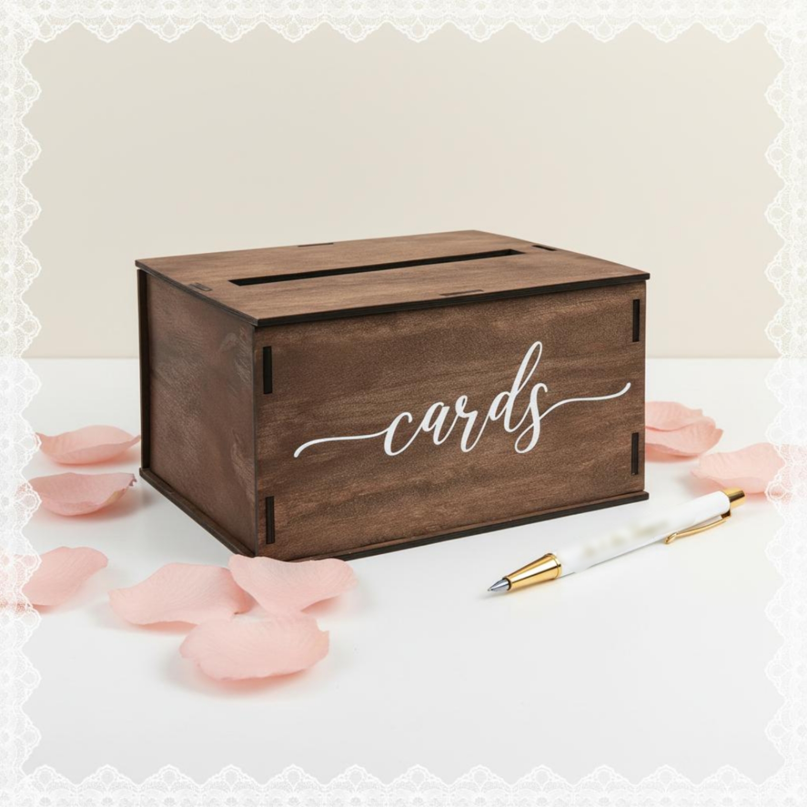 Wooden Card Box Slot Top Weddi - Wedding Supply.Box 리뷰 및 가격