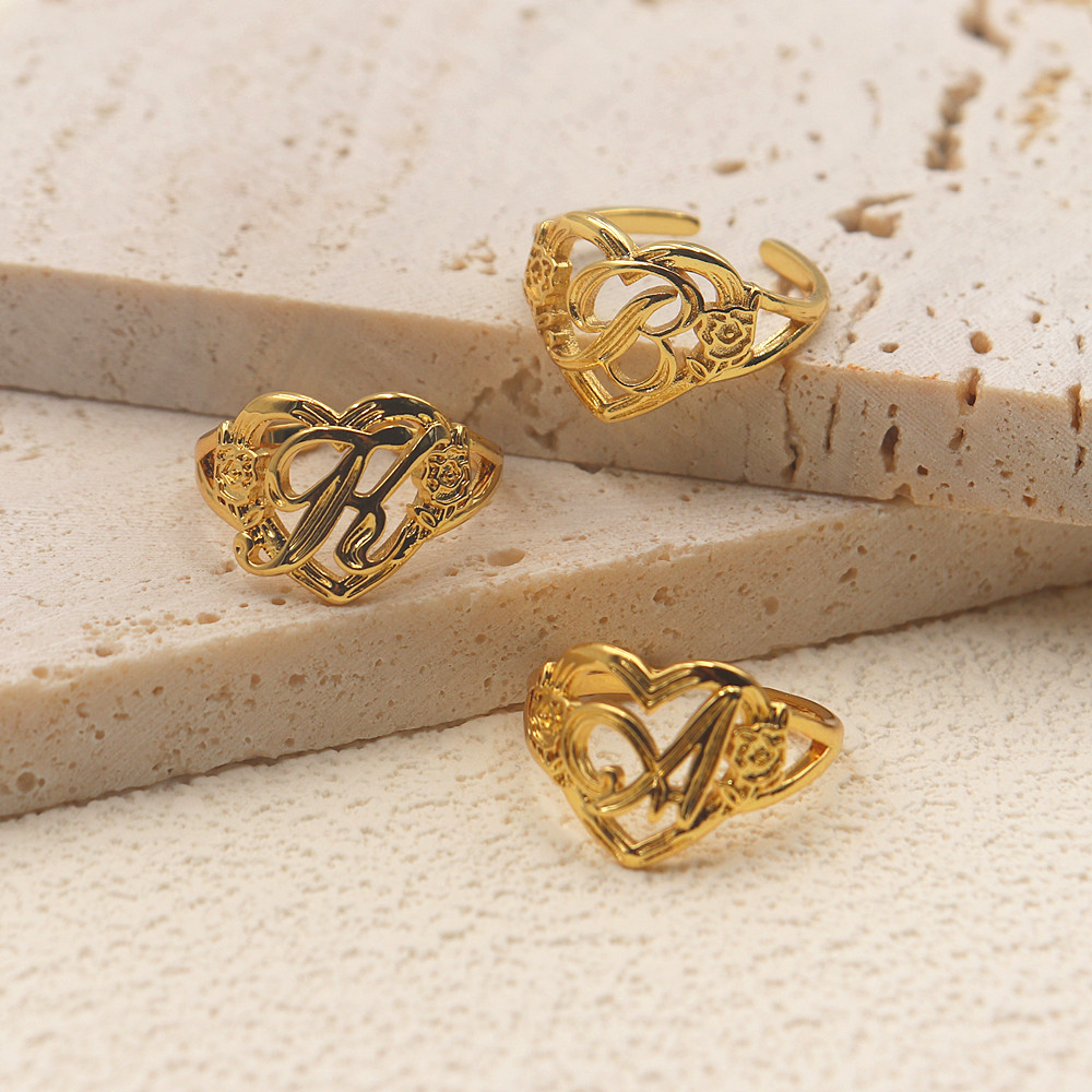 Gold Personalized Initials Hea - Wedding Z 리뷰 및 가격