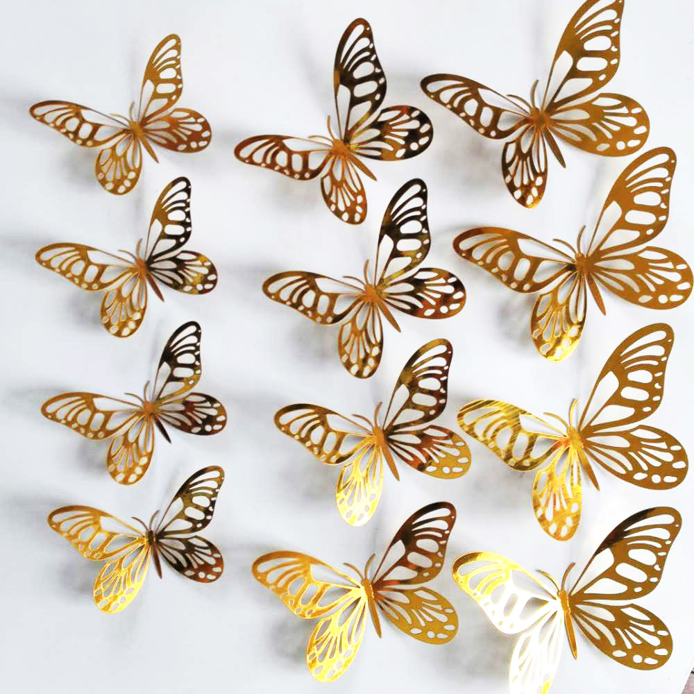 12Pcs/Set Gold Silver Hollow B - Wedding Package Gold 리뷰 및 가격