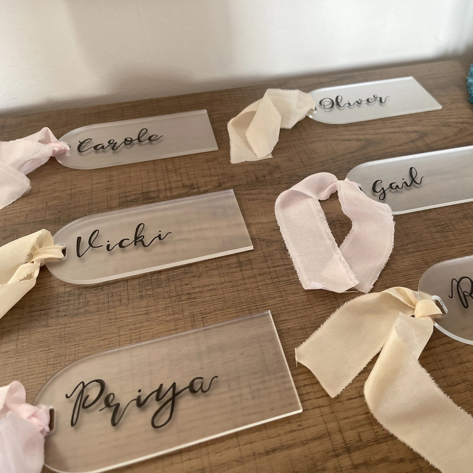 Frosted Acrylic Wedding Place  - Table Number Gold 리뷰 및 가격