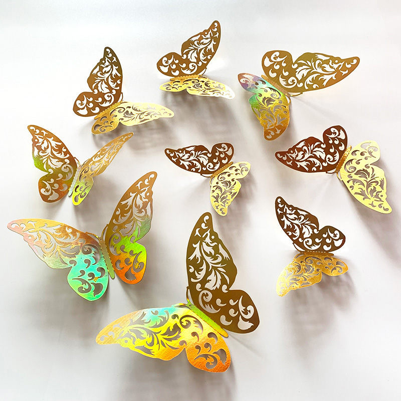 12 Pcs Gold 3D Hollow Butterfl - Wedding Package Gold 리뷰 및 가격