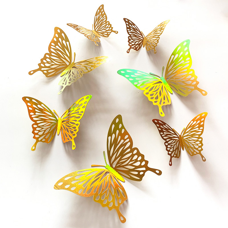 12 Pcs Gold 3D Hollow Butterfl - Wedding Package Gold 리뷰 및 가격