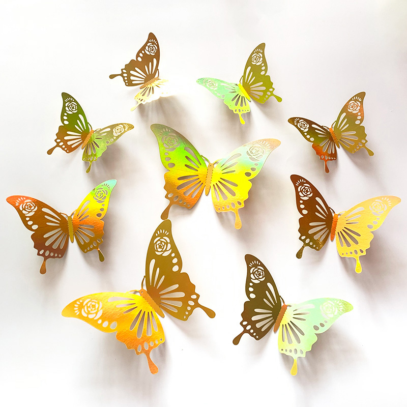 12 Pcs Gold 3D Hollow Butterfl - Wedding Package Gold 리뷰 및 가격