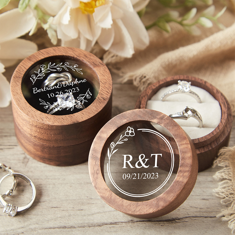 Personalized Wooden Wedding Ri - Ring Bearer Pillow 리뷰 및 가격