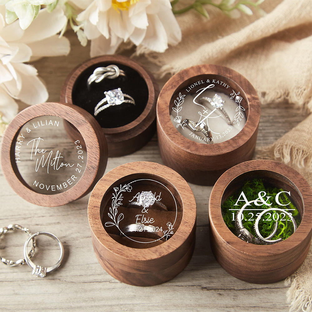 Personalized Wooden Wedding Ri - Ring Bearer Pillow 리뷰 및 가격