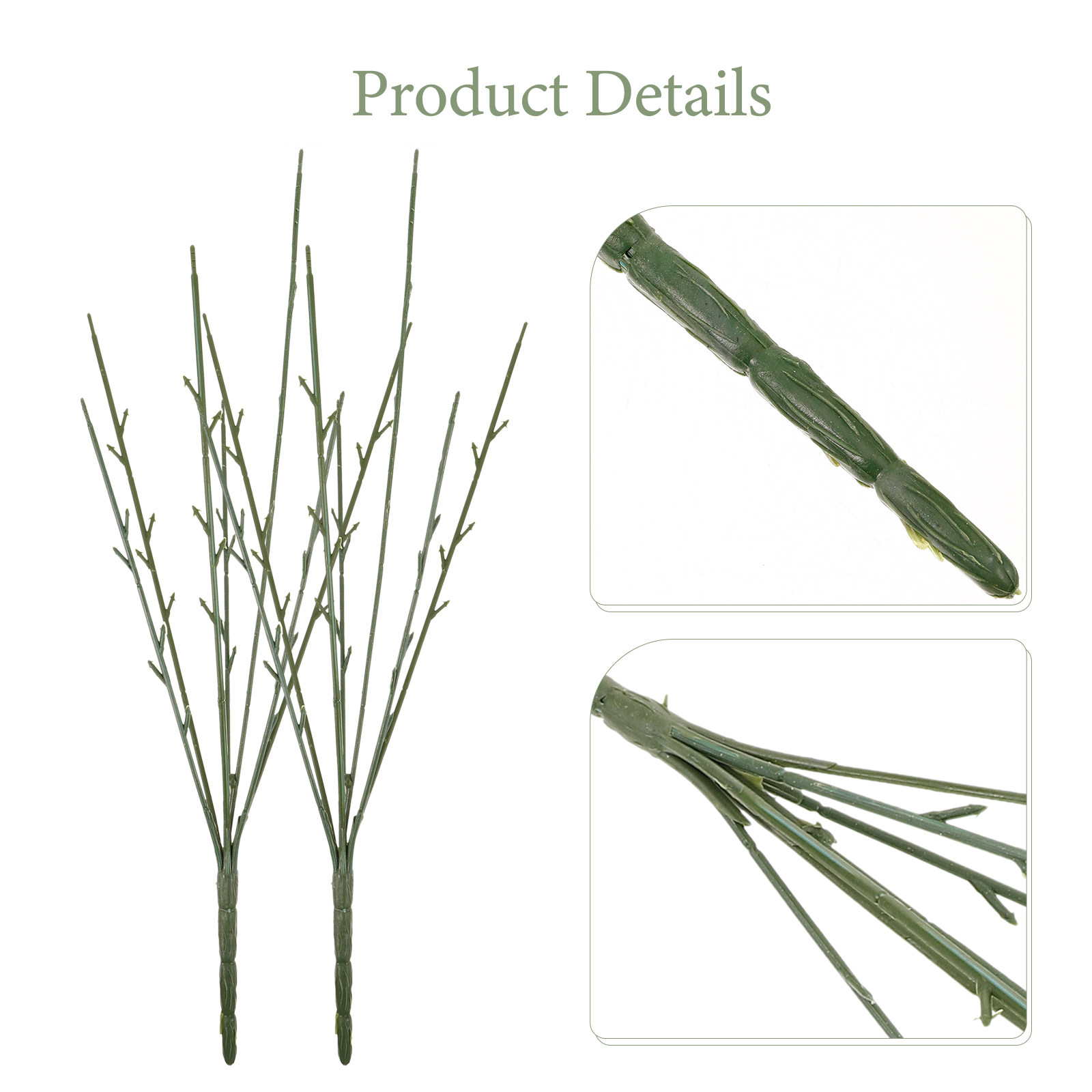 10Pcs Plastic Flower Stems for - Wedding Support 리뷰 및 가격