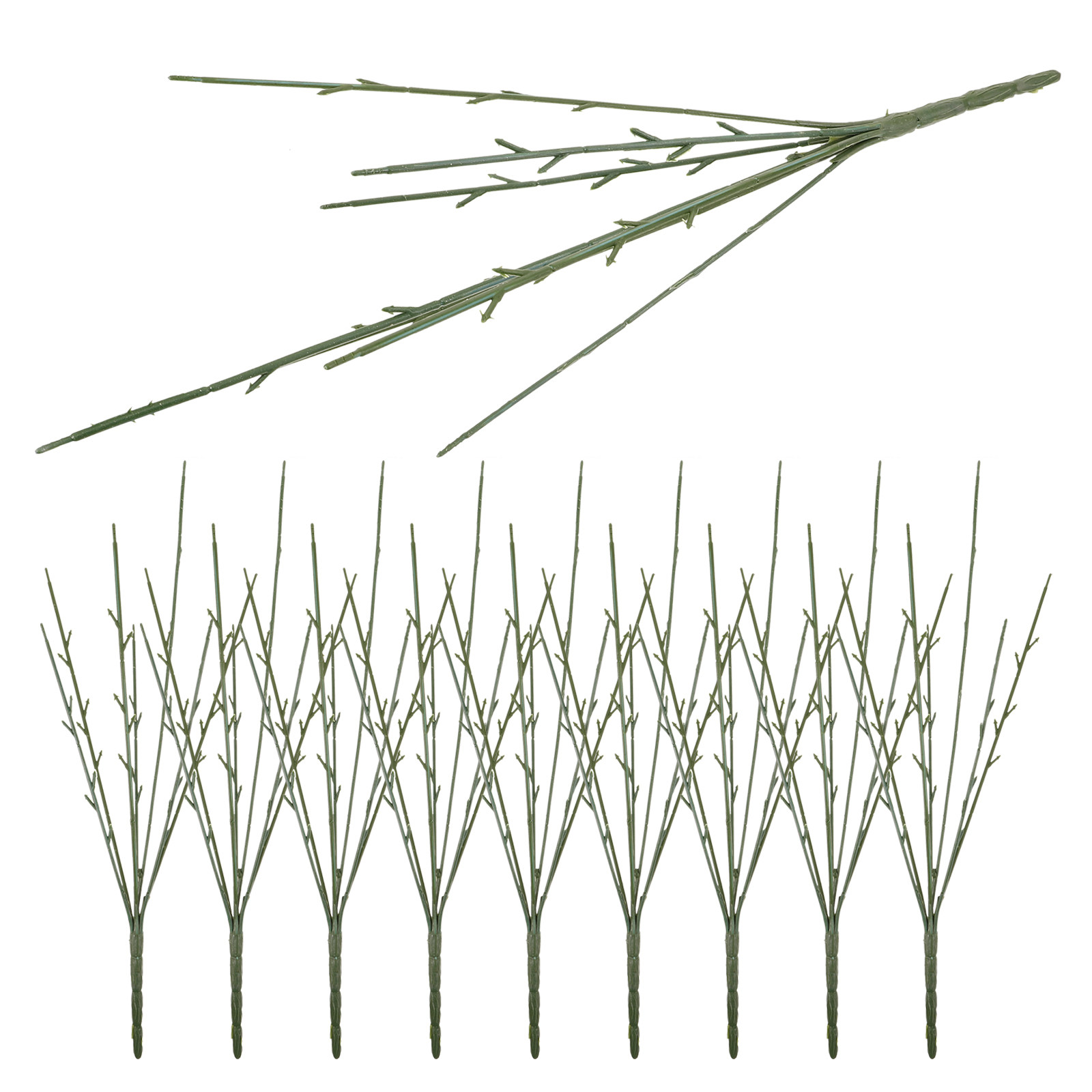 10Pcs Plastic Flower Stems for - Wedding Support 리뷰 및 가격