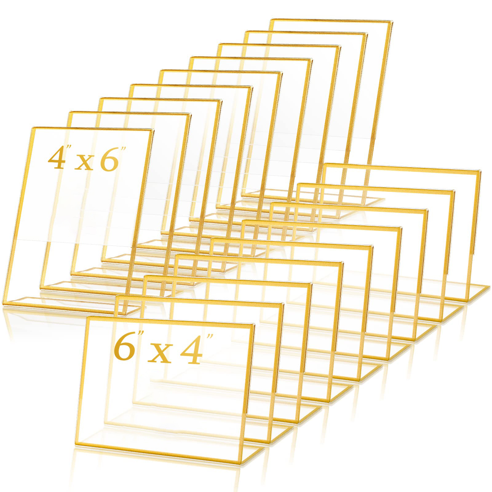 Gold Frame Acrylic Sign Holder - Table Number Gold 리뷰 및 가격