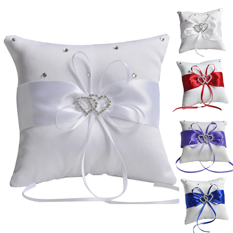 1pc White Red Blue Pillow Ribb - Ring Bearer Pillow 리뷰 및 가격