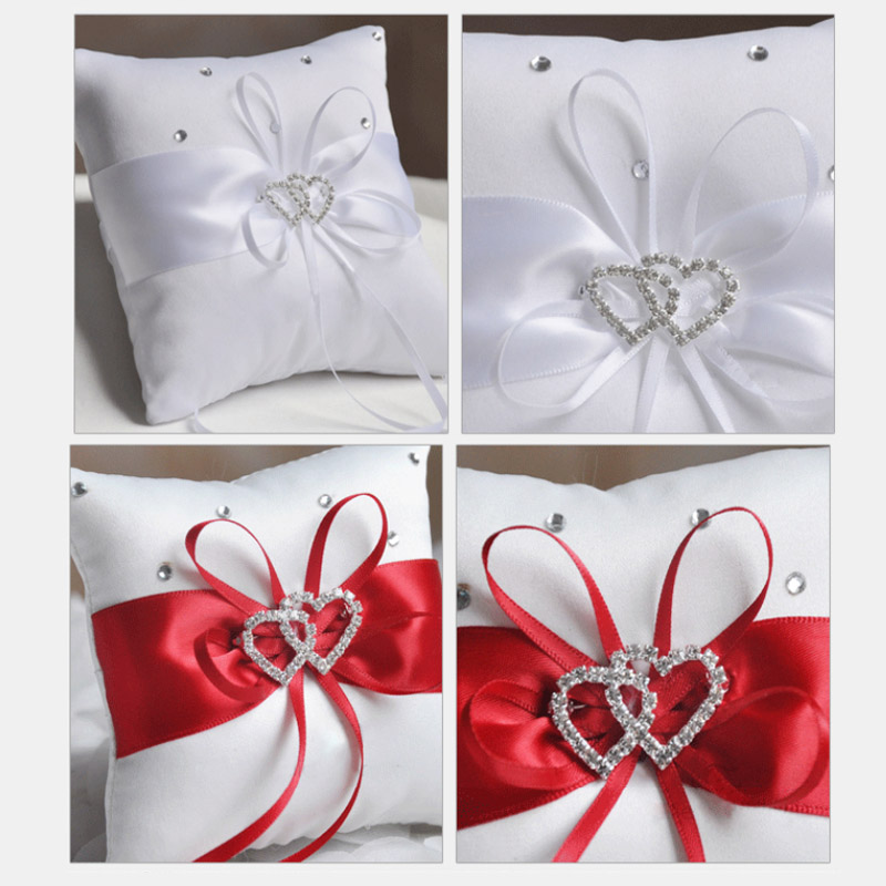 1pc White Red Blue Pillow Ribb - Ring Bearer Pillow 리뷰 및 가격