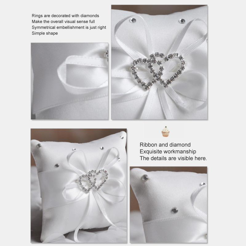 1pc White Red Blue Pillow Ribb - Ring Bearer Pillow 리뷰 및 가격