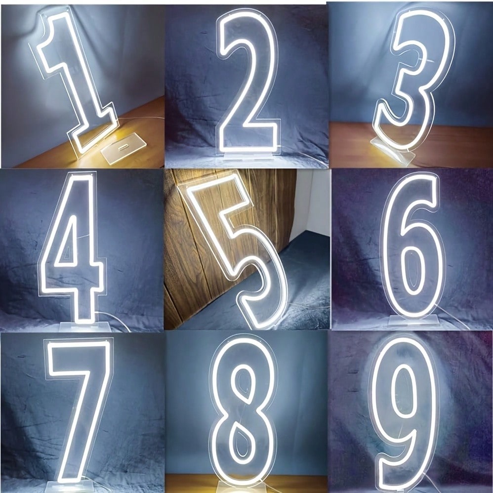 White 0-9 Single Digit LED Num - Wedding Led 리뷰 및 가격
