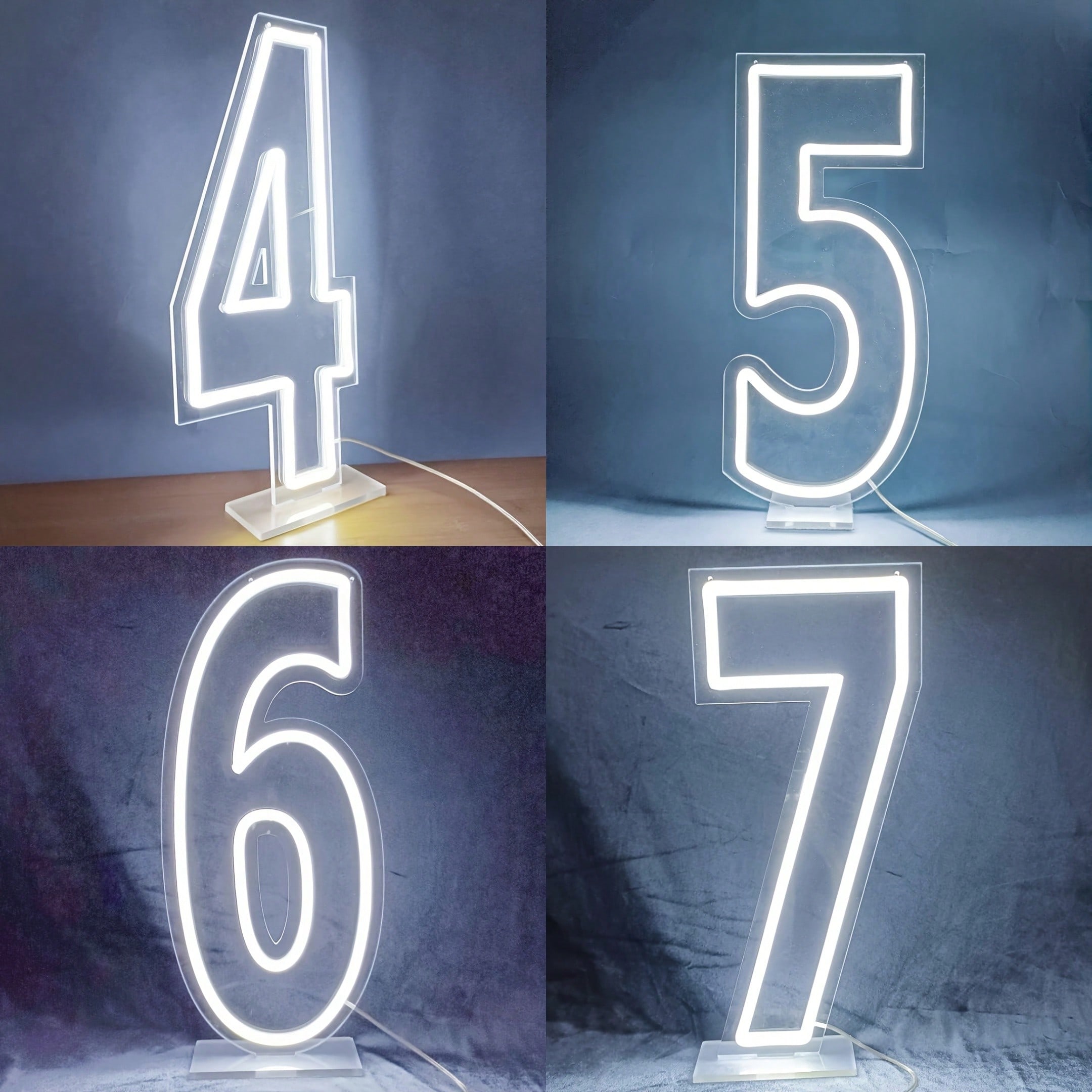 White 0-9 Single Digit LED Num - Wedding Led 리뷰 및 가격
