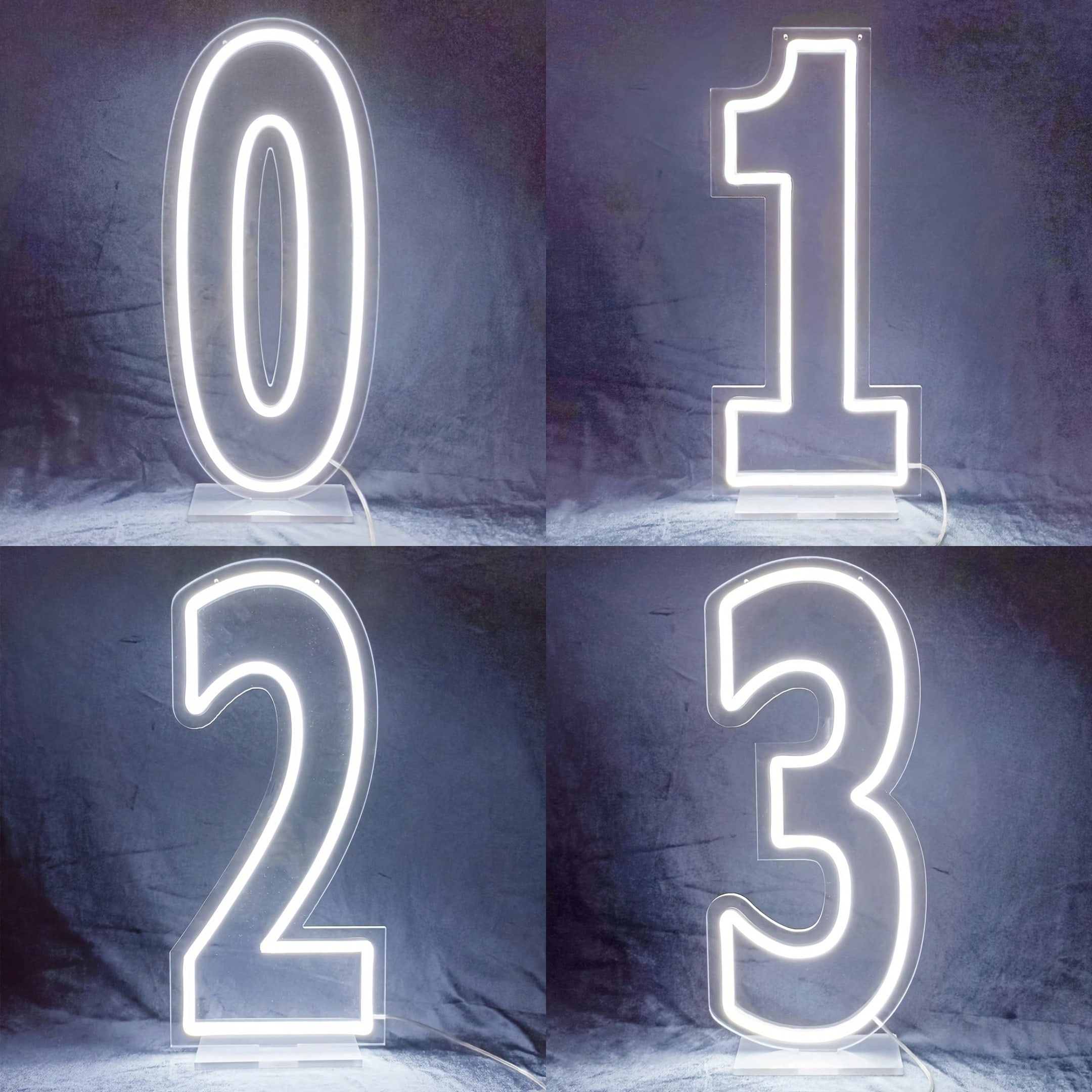 White 0-9 Single Digit LED Num - Wedding Led 리뷰 및 가격