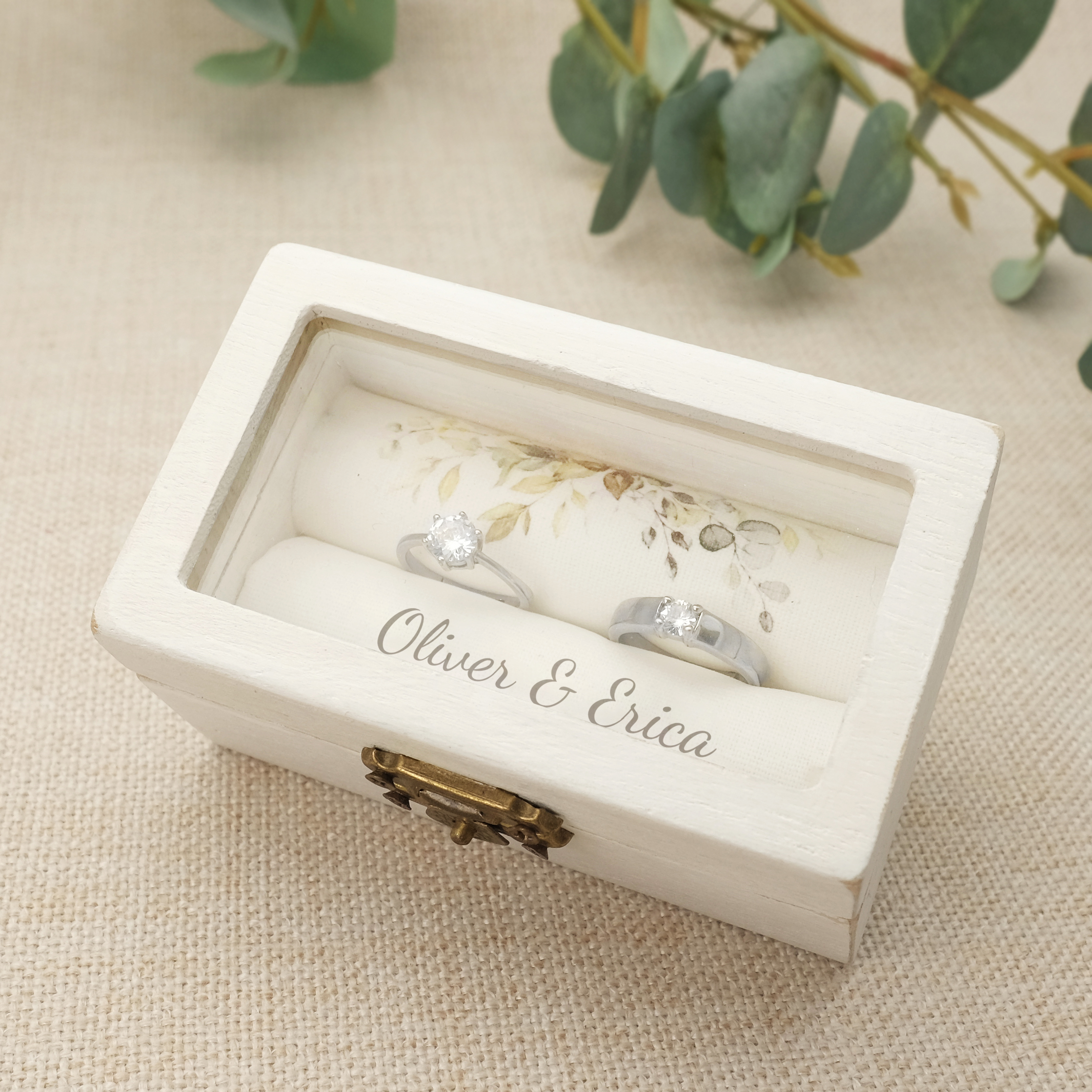 Personalised Wedding Ring Box, - Ring Bearer Pillow 리뷰 및 가격