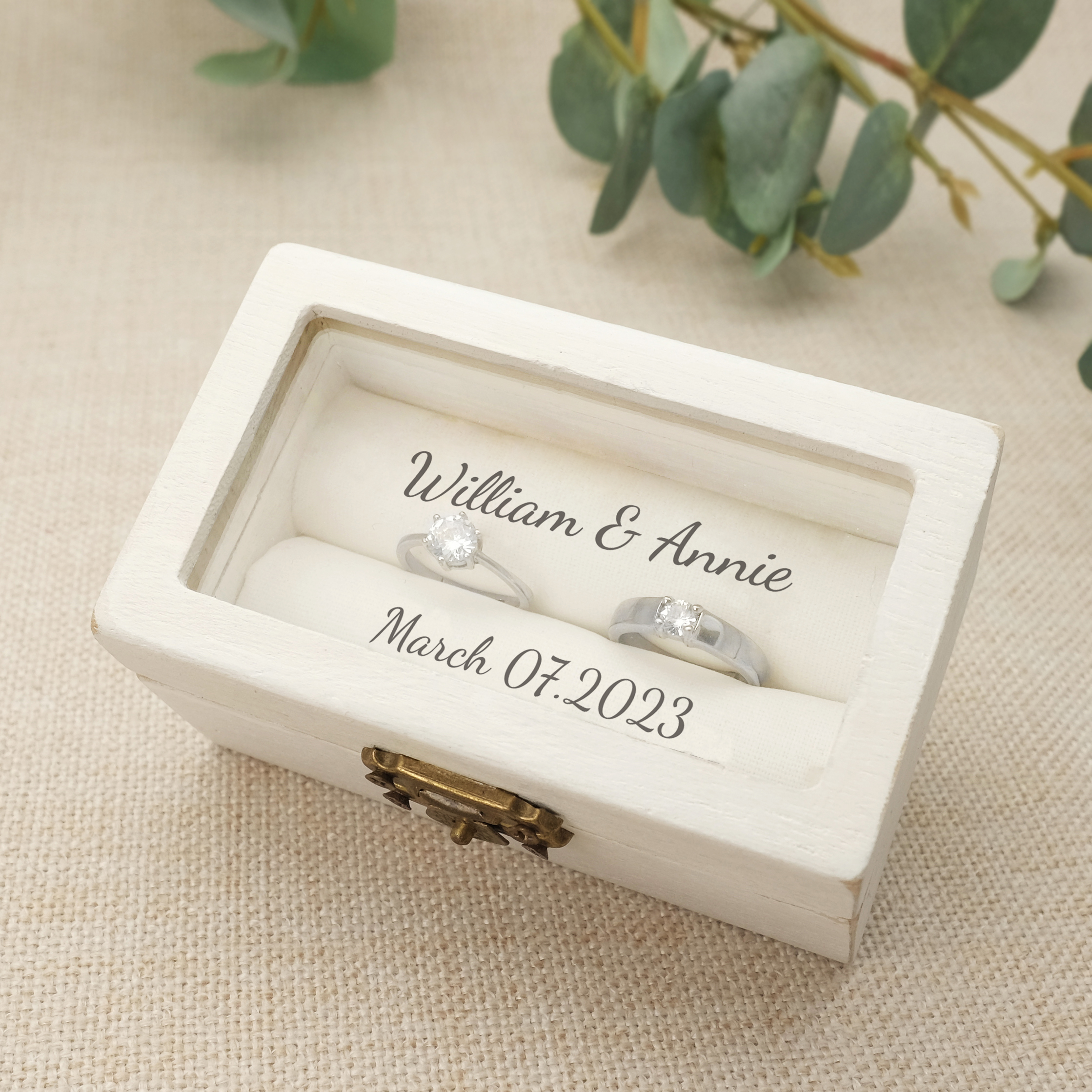 Personalised Wedding Ring Box, - Ring Bearer Pillow 리뷰 및 가격
