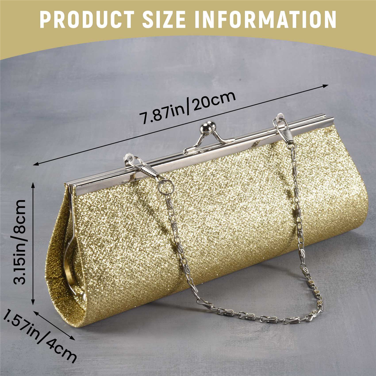 A330 Women Glitter Clutch Purs - Wedding Package Gold 리뷰 및 가격