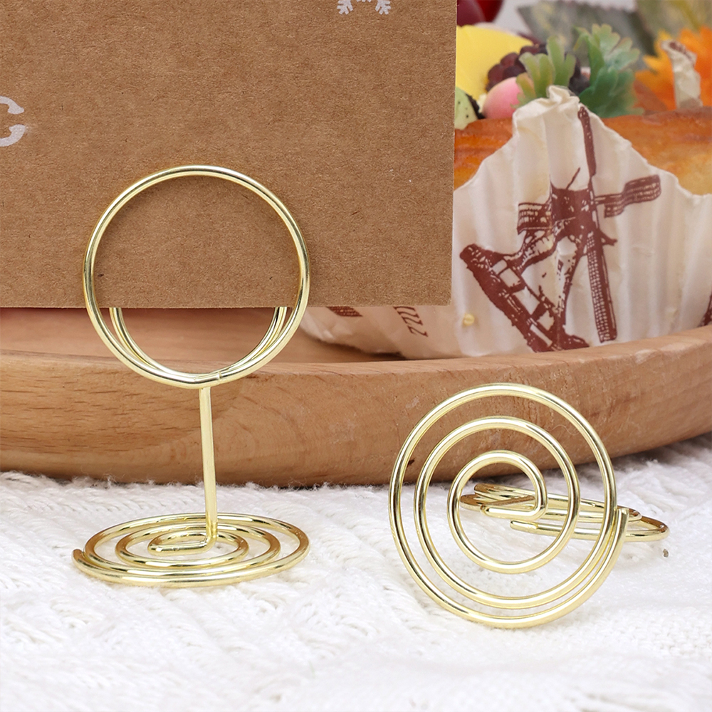 24-2pcs Metal Place Card Holde - Table Number Gold 리뷰 및 가격