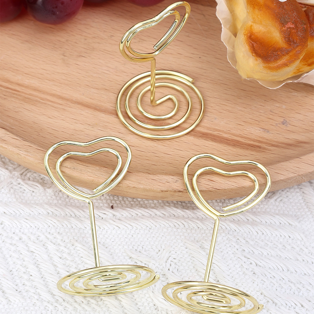 24-2pcs Metal Place Card Holde - Table Number Gold 리뷰 및 가격
