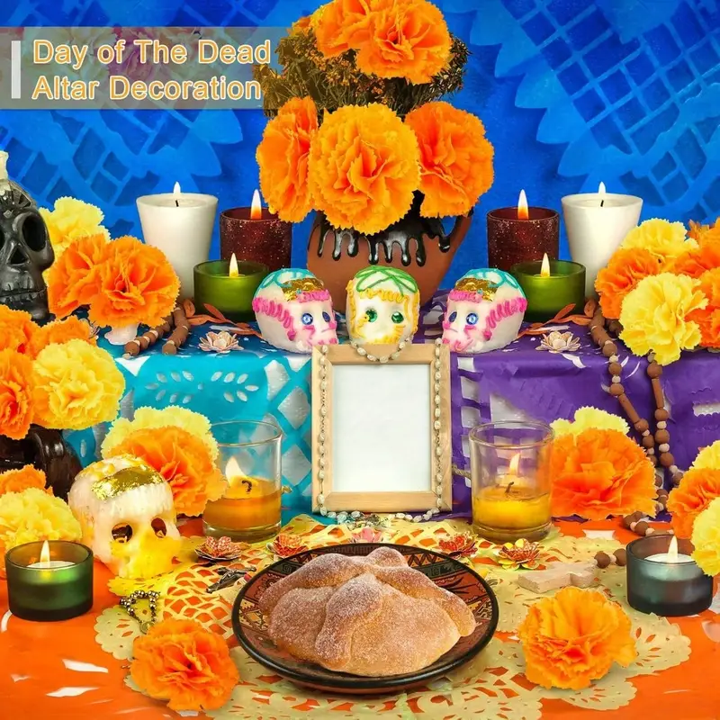 Artificial Carnation Marigold  - Indian Wedding Decor Supply 리뷰 및 가격