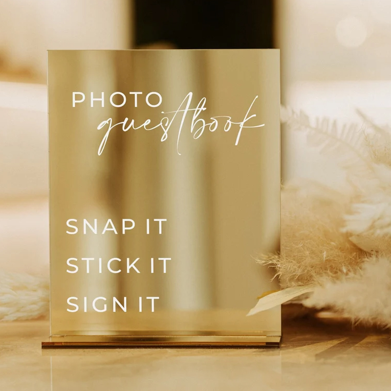 Rectangle Gold Mirror Wedding  - Table Number Gold 리뷰 및 가격
