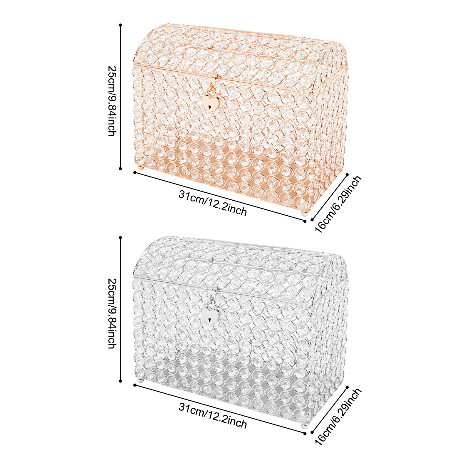 Wedding Card Box w/ Lock Weddi - Wedding Supply.Box 리뷰 및 가격