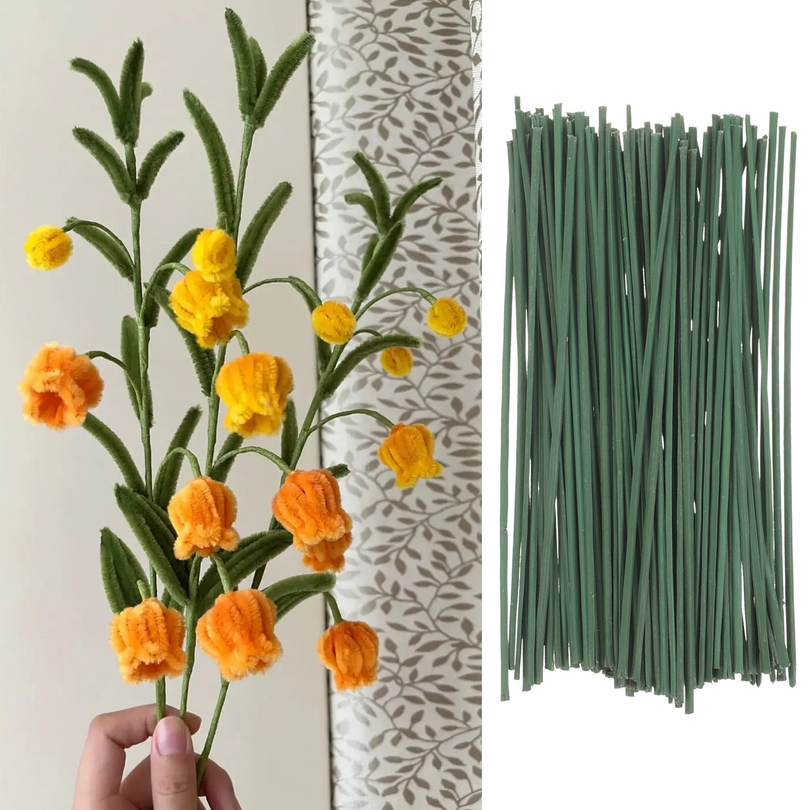 100Pcs Artificial Flower Stems - Wedding Support 리뷰 및 가격