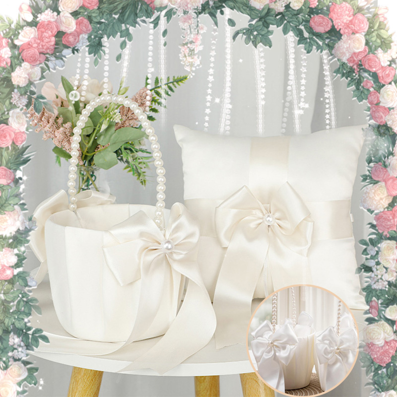Flower Girl Basket Ring Bearer - Ring Bearer Pillow 리뷰 및 가격