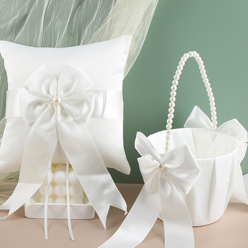 Flower Girl Basket Ring Bearer - Ring Bearer Pillow 리뷰 및 가격