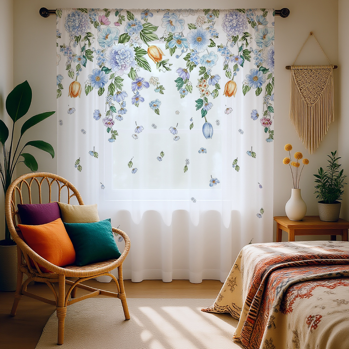 Floral Sheer Curtain, Good Qua - Good Floral & Wedding Decor Supply 리뷰 및 가격