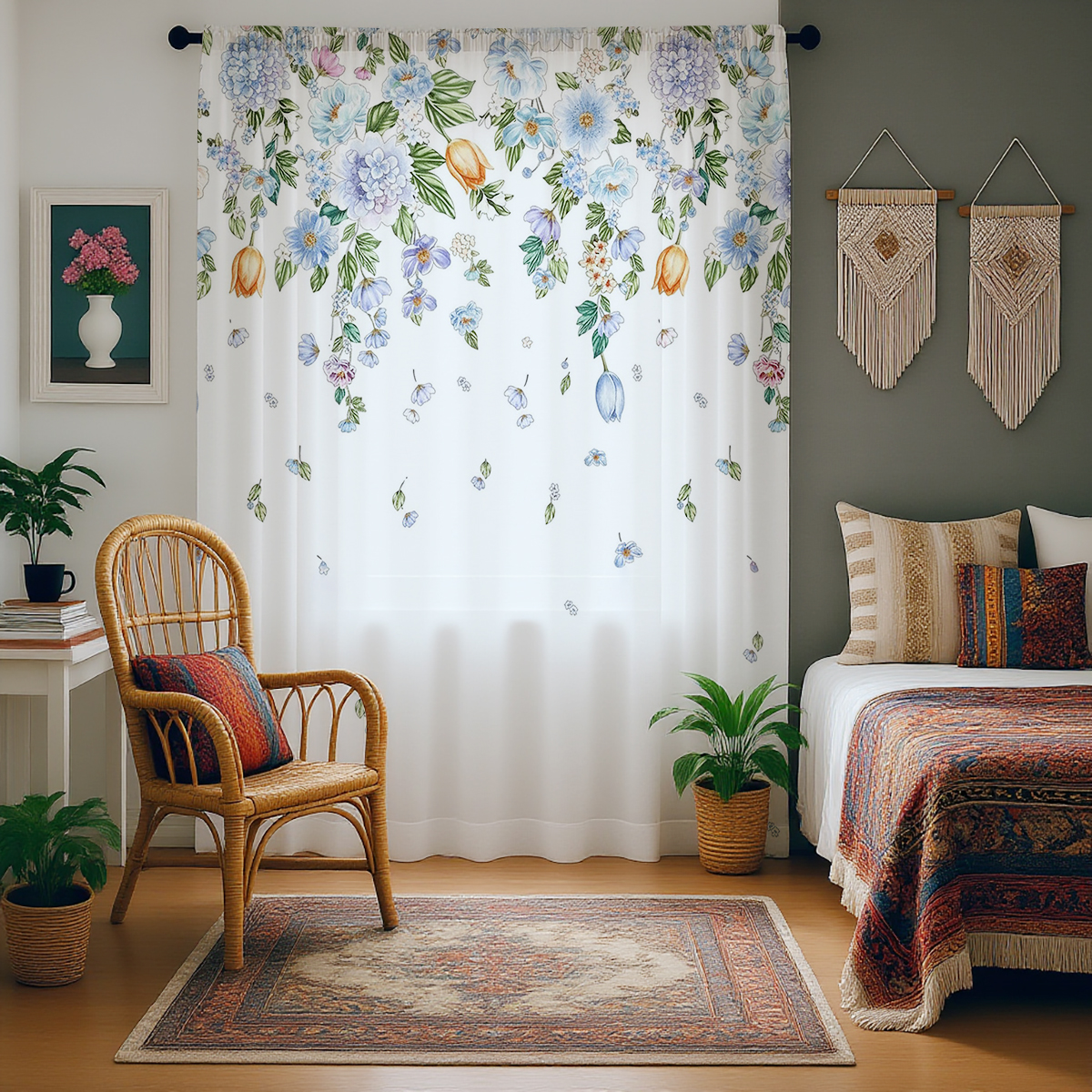 Floral Sheer Curtain, Good Qua - Good Floral & Wedding Decor Supply 리뷰 및 가격