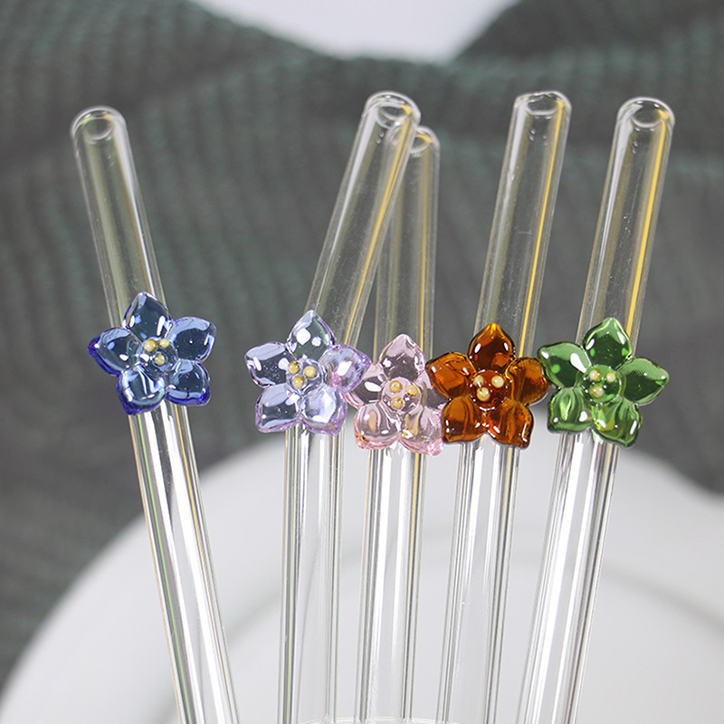 Flower Glass Straw, Reusable D - Wedding Fountain 리뷰 및 가격