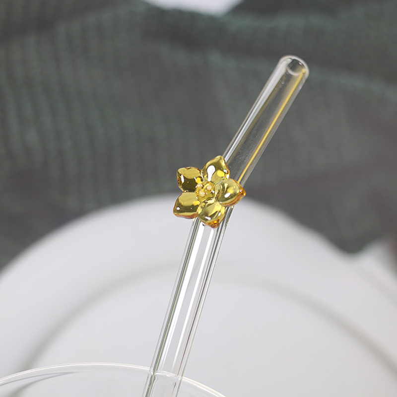 Flower Glass Straw, Reusable D - Wedding Fountain 리뷰 및 가격