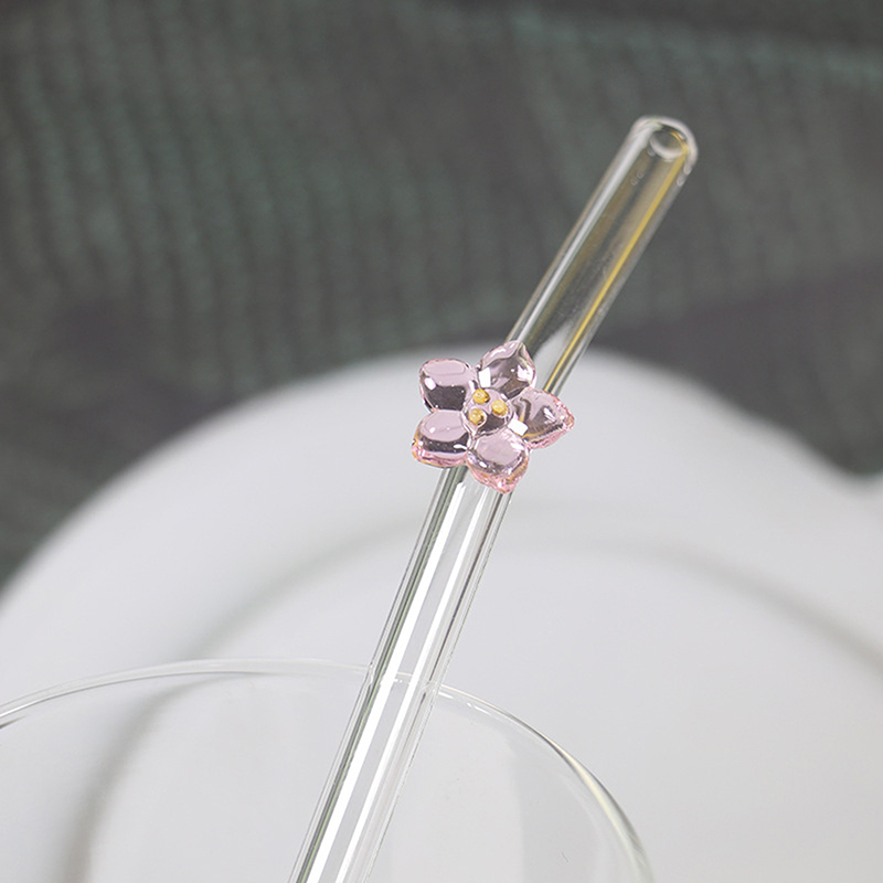 Flower Glass Straw, Reusable D - Wedding Fountain 리뷰 및 가격