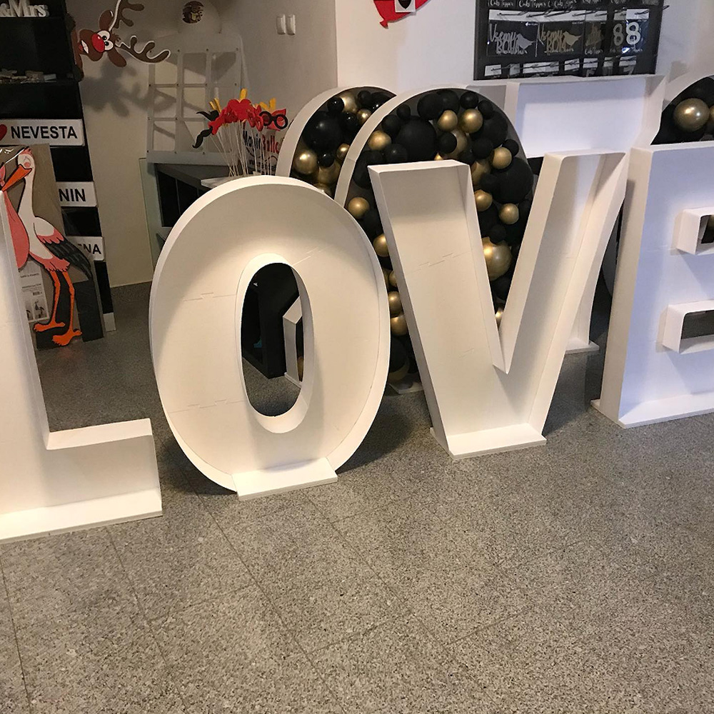 2.4FT Letters Balloons Frame M - Wedding Z 리뷰 및 가격
