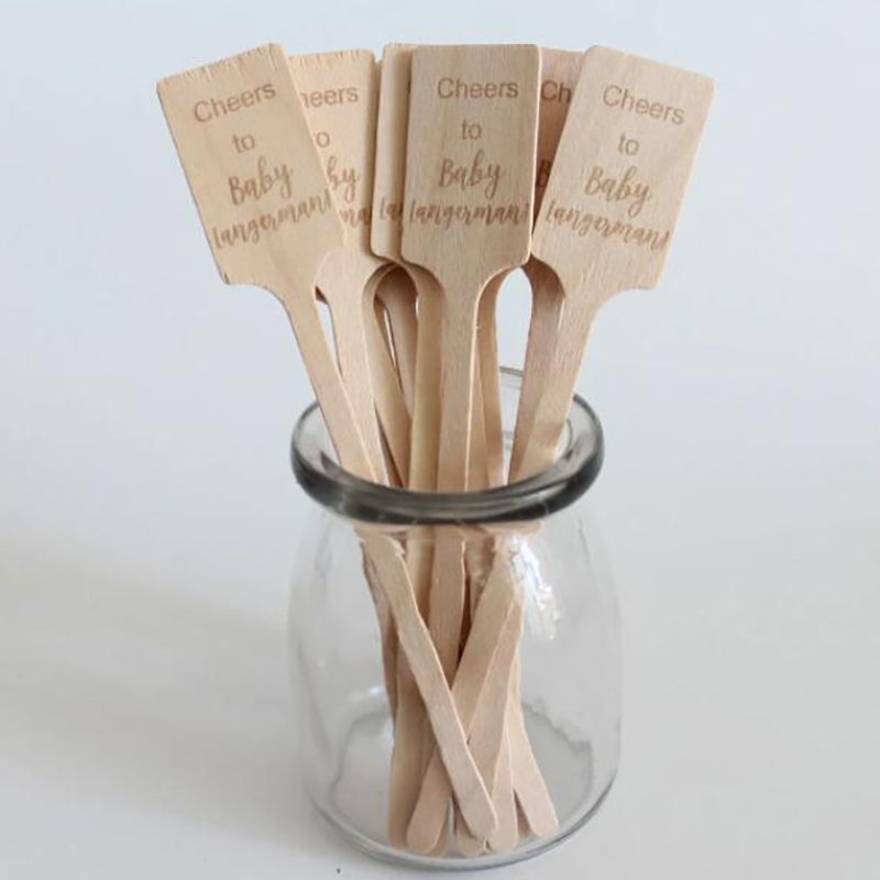 50pcs Custom Wooden Stir Stick - Wedding Fountain 리뷰 및 가격