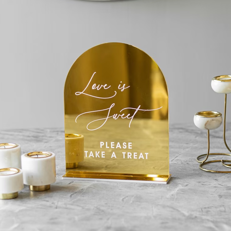 Set Of 4 Wedding Signs,In Lovi - Table Number Gold 리뷰 및 가격