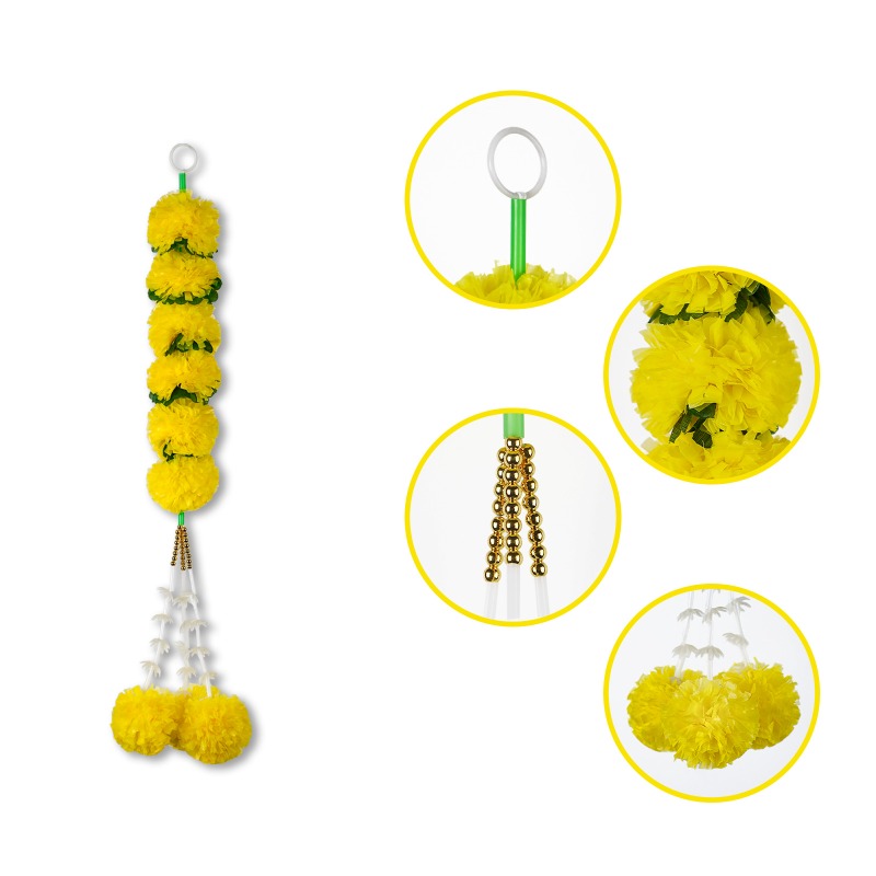 Marigold Flower String Lights  - Indian Wedding Decor Supply 리뷰 및 가격