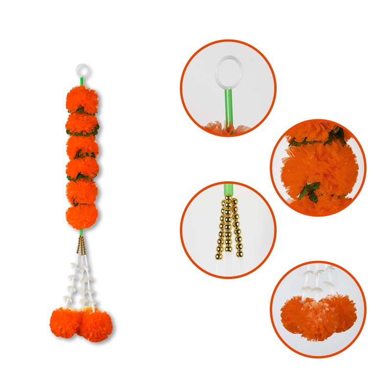 Marigold Flower String Lights  - Indian Wedding Decor Supply 리뷰 및 가격