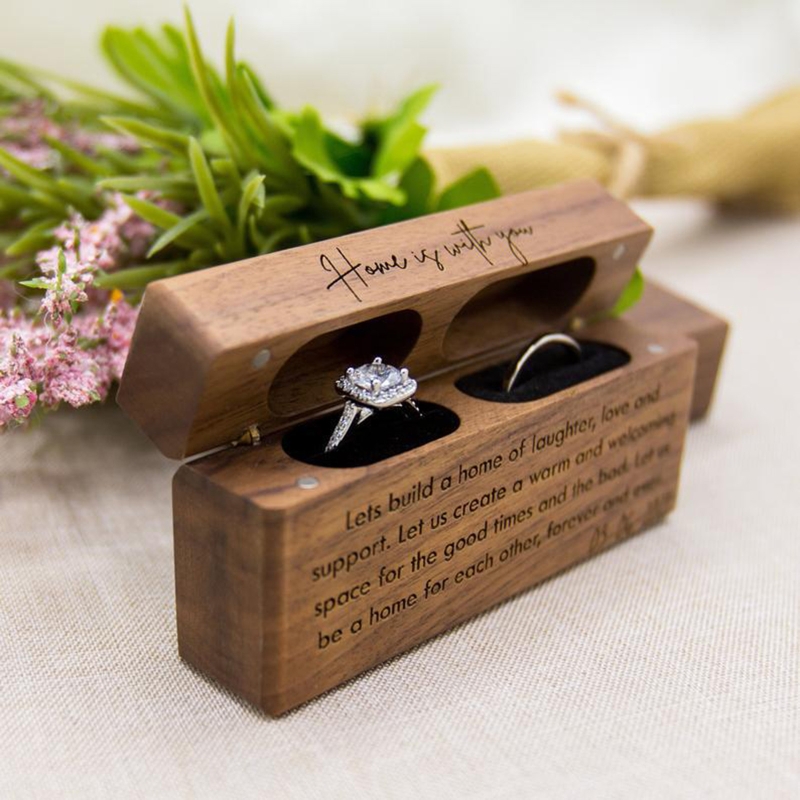 ZB91 Fashion Wood Ring Box for - Ring Bearer Pillow 리뷰 및 가격