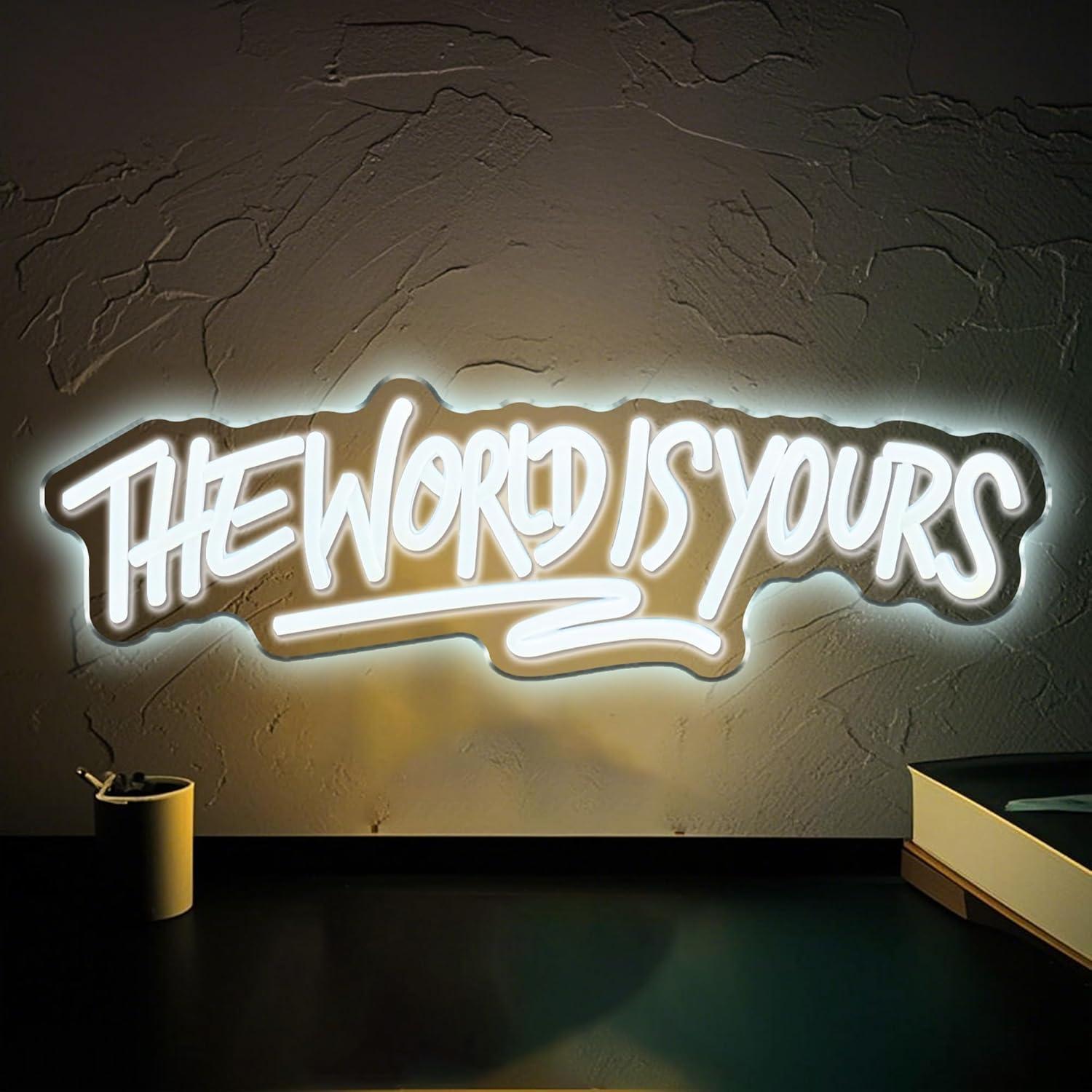 The World is Yours Neon Sign U - Wedding Led 리뷰 및 가격