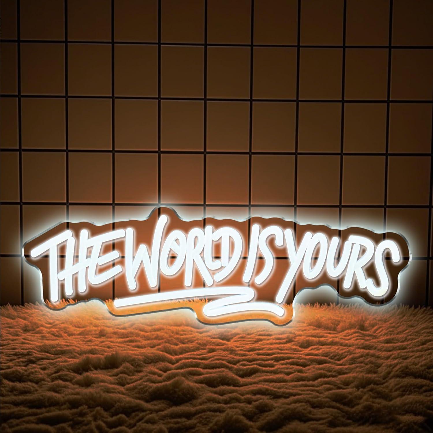 The World is Yours Neon Sign U - Wedding Led 리뷰 및 가격