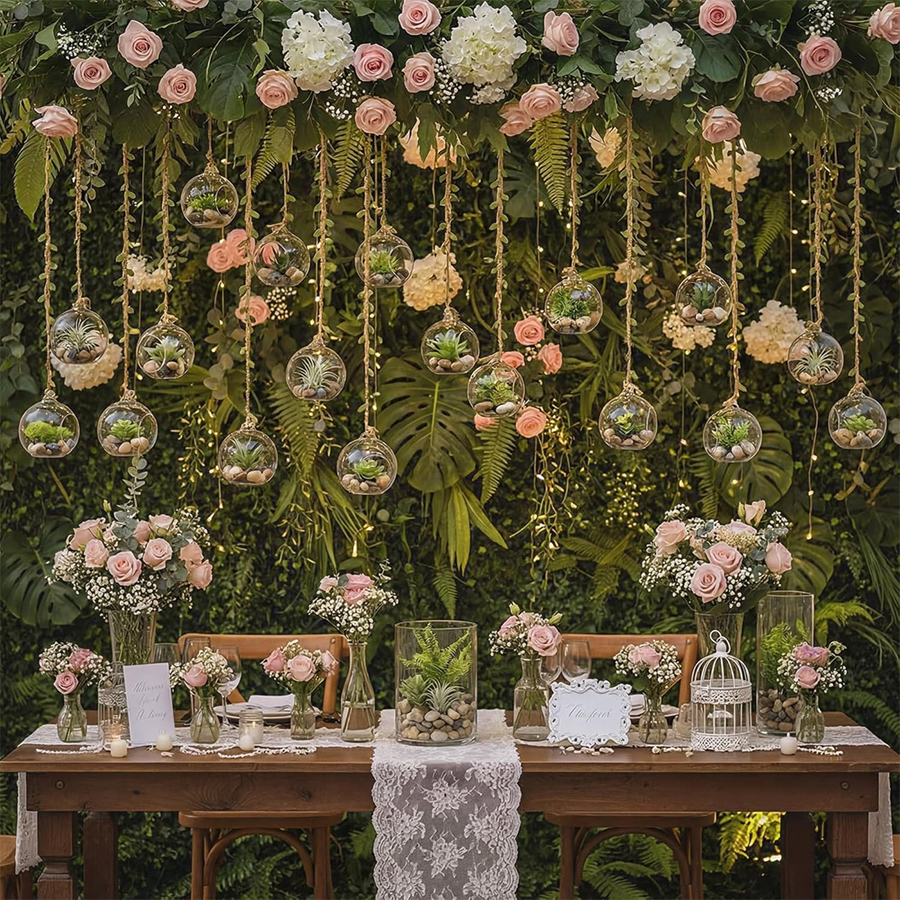 Glass Hanging Orbs Fillable Cl - Wedding Fountain 리뷰 및 가격