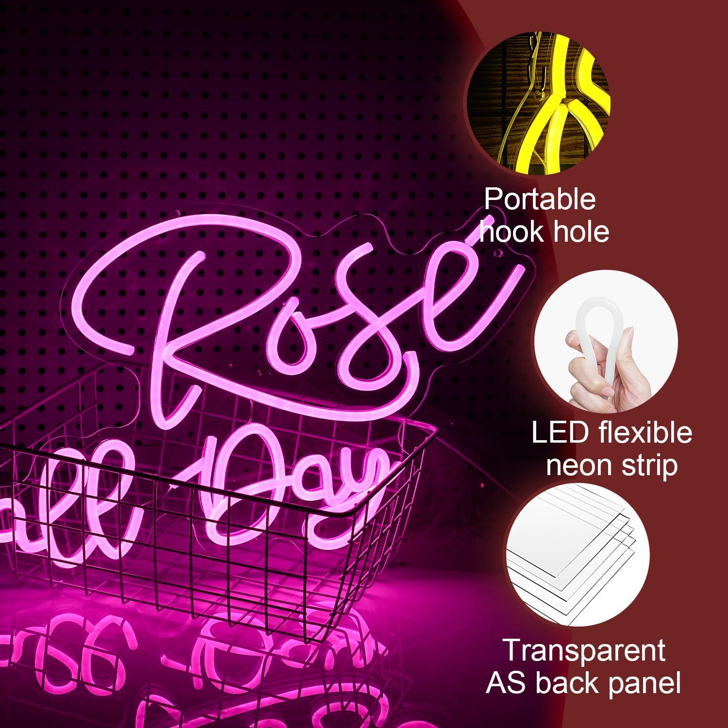 Rose All Day Neon Sign Dimmabl - Wedding Led 리뷰 및 가격