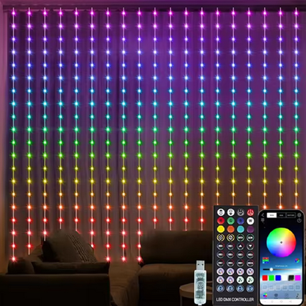 3M RGB Smart LED Curtain Light - Wedding Led 리뷰 및 가격