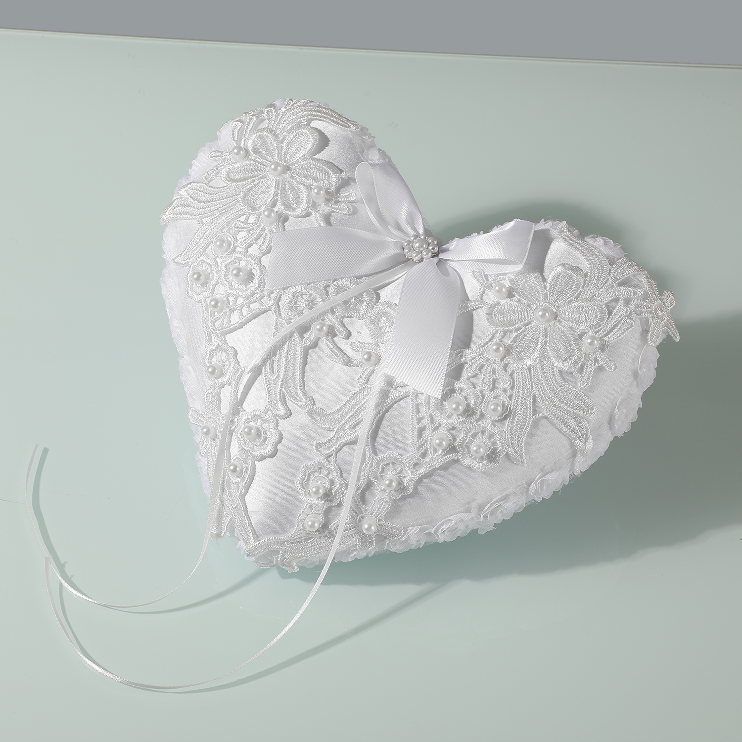 Elegant Lace Applique Ring Bea - Ring Bearer Pillow 리뷰 및 가격