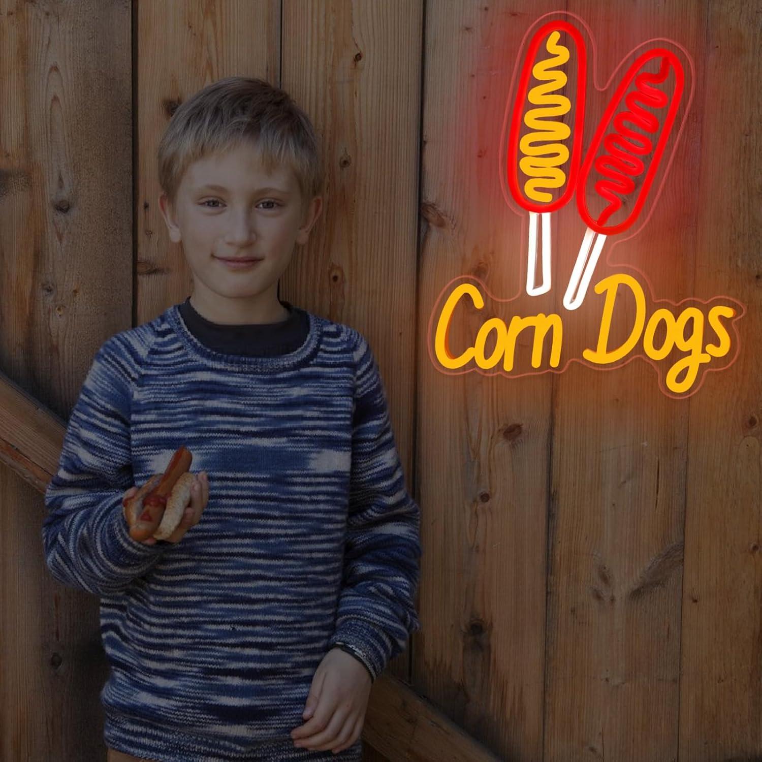 Corn Dog Neon Sign Snack USB D - Wedding Led 리뷰 및 가격