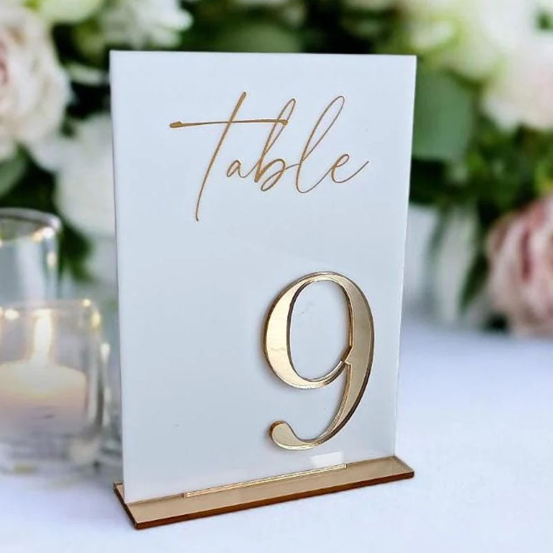 Wedding Table Numbers for Cere - Table Number Gold 리뷰 및 가격